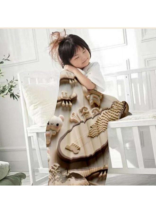 عام بطانية رقيقة من الفانيلا الكرتونية للأطفال والرضع (دافئة ومريحة، ومناسبة للنوم والألعاب) 70 سم * 100 سم - Image 3