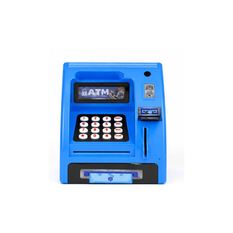 ATM Kids ATM Machine Toy Bank, Blue, Educational Money Saving Playset for Boys and Girls | Creative Fun - Image 1