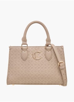 Le Confort Monogram Embossed Tote Bag with Handles and Adjustable Straps  - Image 1