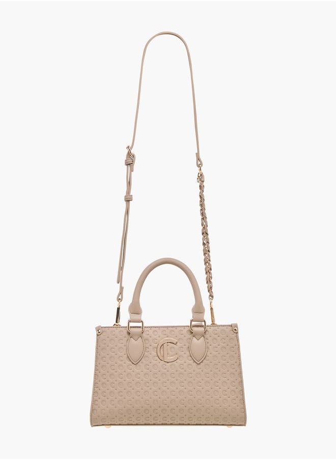 Le Confort Monogram Embossed Tote Bag with Handles and Adjustable Straps  - Image 2