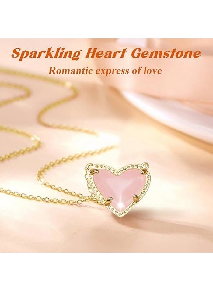 قلادة قلادة قلب بطول قابل للتعديل للنساء، مجوهرات عصرية - Image 4