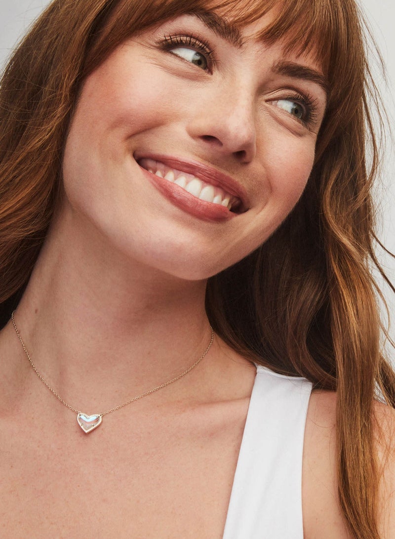 قلادة قلادة قلب بطول قابل للتعديل للنساء، مجوهرات عصرية - Image 5