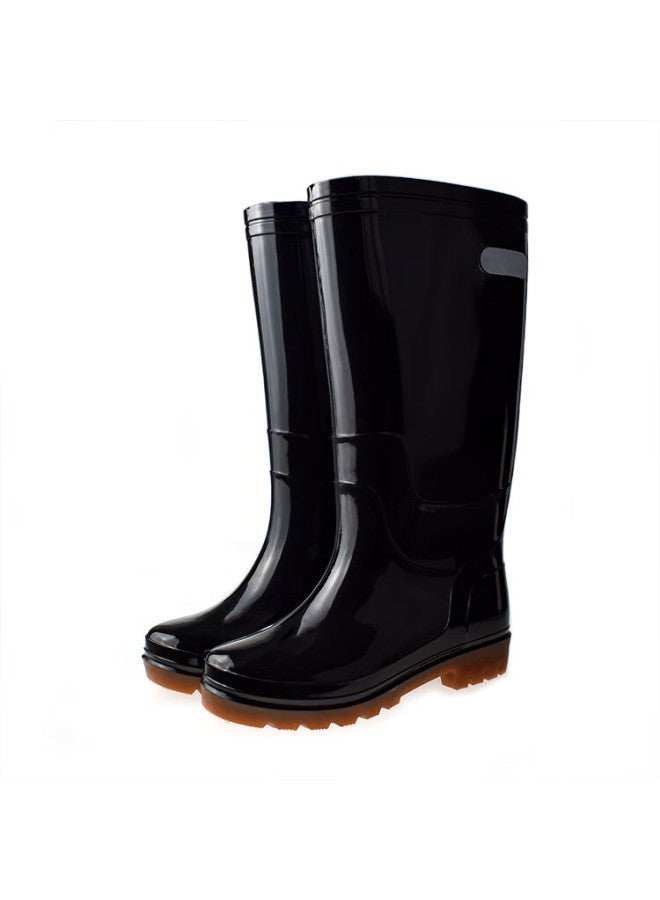 Renben Yuyi Men's Classic Waterproof Shoes, Outdoor Wear-resistant Rubber Shoes, Non-slip Rain Boots, Overshoes, 898 High-top, Size 42 - Image 4