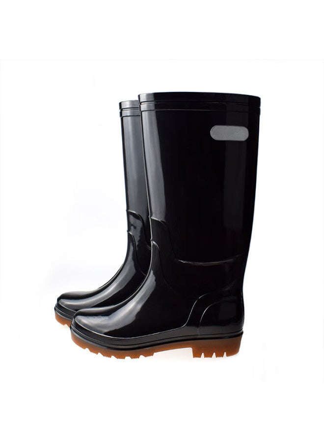 Renben Yuyi Men's Classic Waterproof Shoes, Outdoor Wear-resistant Rubber Shoes, Non-slip Rain Boots, Overshoes, 898 High-top, Size 42 - Image 1