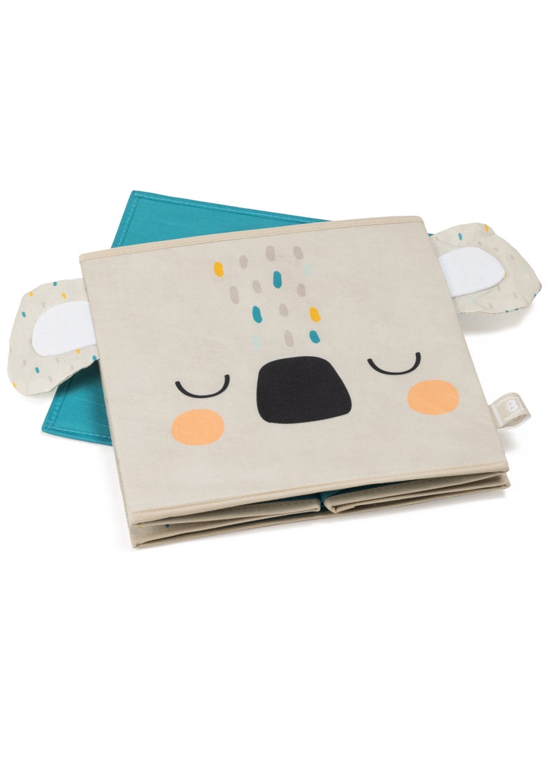 EUREKA KIDS Eurekakids Koala Storage Box | Fabric Foldable Cube Boxes | Toy Storage, Organizer | Ideal for Home, Office | (Size 31x31x31 Cm) - Image 4