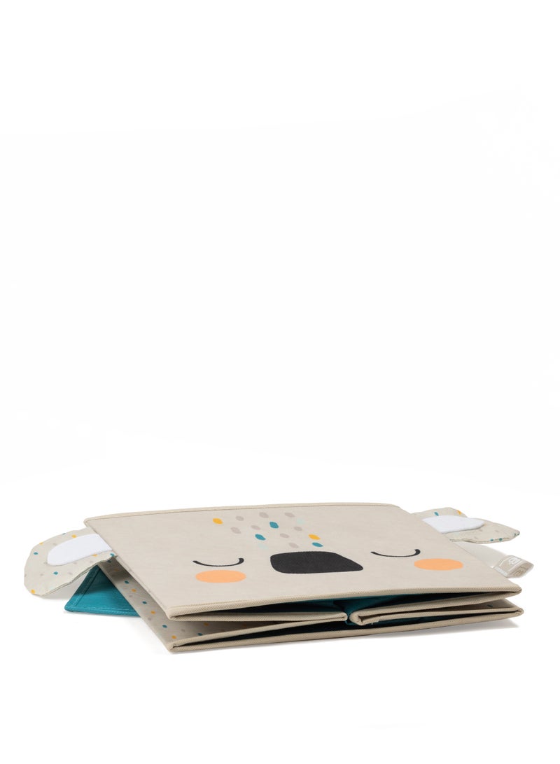 EUREKA KIDS Eurekakids Koala Storage Box | Fabric Foldable Cube Boxes | Toy Storage, Organizer | Ideal for Home, Office | (Size 31x31x31 Cm) - Image 5