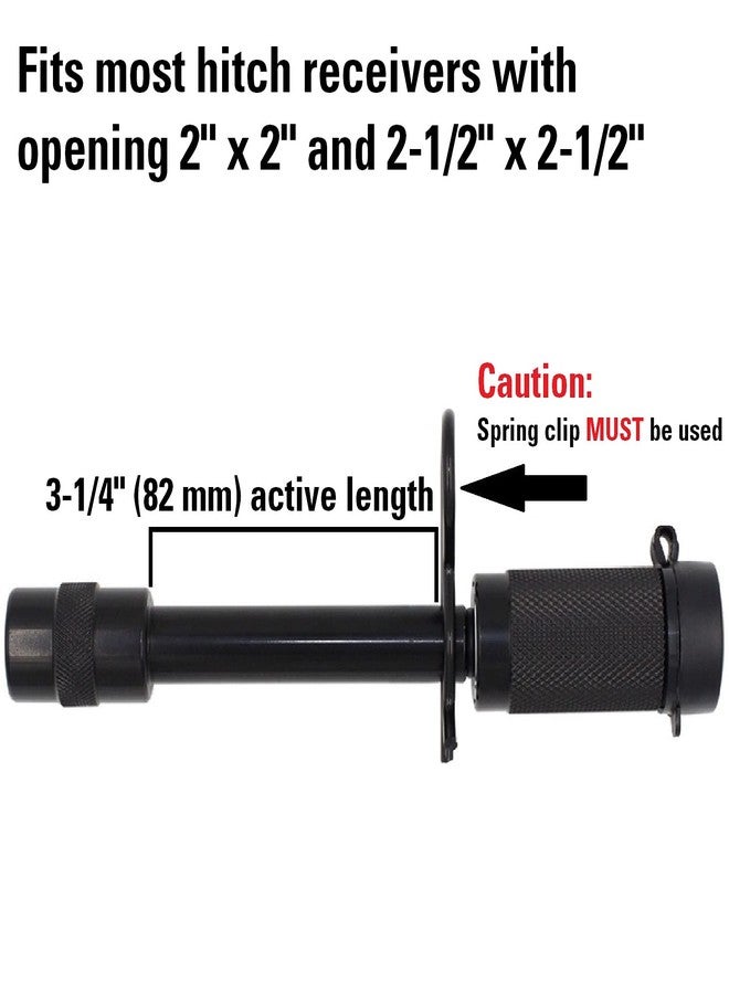 TowWorks 79633 Keyed Alike 5/8" Trailer Hitch Lock Set with Extra Long 3-1/4" Span, Double Safety Tow Hitch Receiver Locking Pin for Class III IV Hitches with 2" and 2.5" Receivers, 3-Pack - Image 5