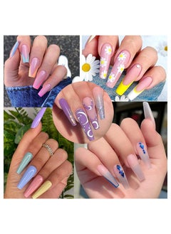 brunson Professional French Nail Tips 480pcs Ballerina Coffin Nail Tip Premium Strong flexible False nail tips easier better-fit Press On Nails for French Manicure Acrylic Gel Nail Extensions for Nail Art  - Image 5