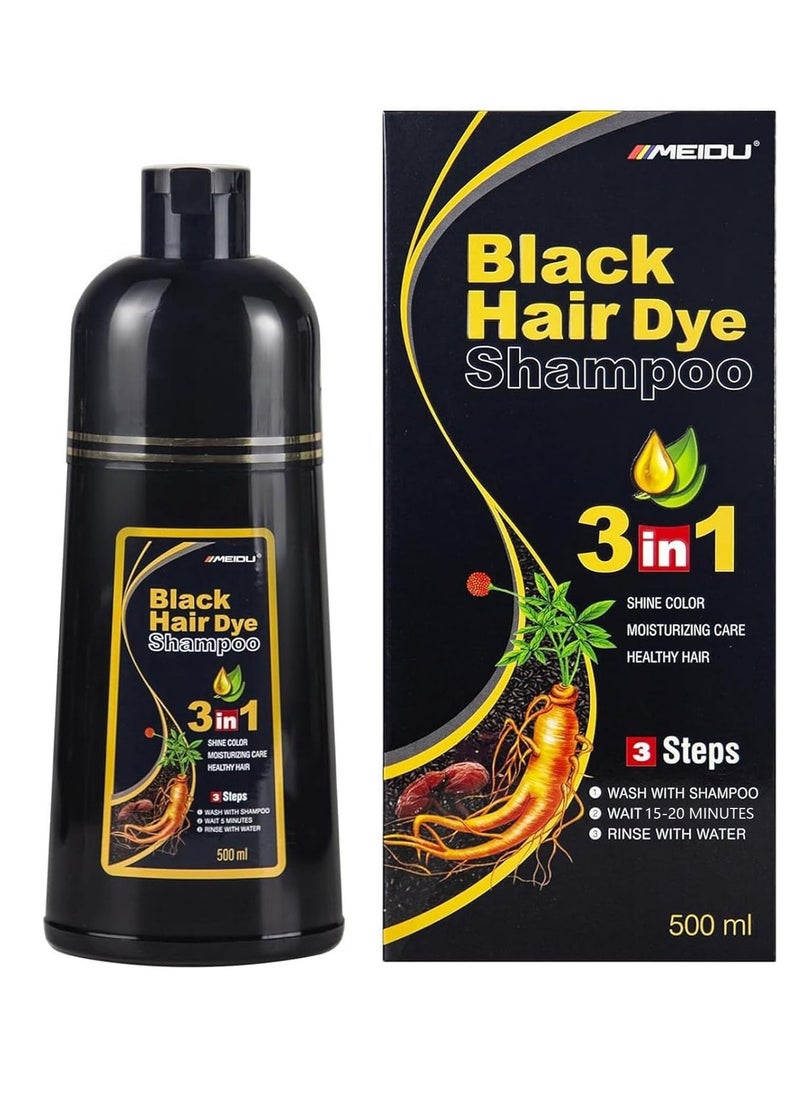 Ivnil Meidu Black Hair Dye Shampoo 3 in 1 for Gray Coverage Hair Color Shampoo for Women & Men Instant Herbal Natural Plant Hair Dye Shampoo Champu Para Canas Mujer - pzsku/ZDAEFDA90E55327A46525Z/45/_/1732348193/600cd94a-f5b6-4d8f-8dc0-e6494bc077a5