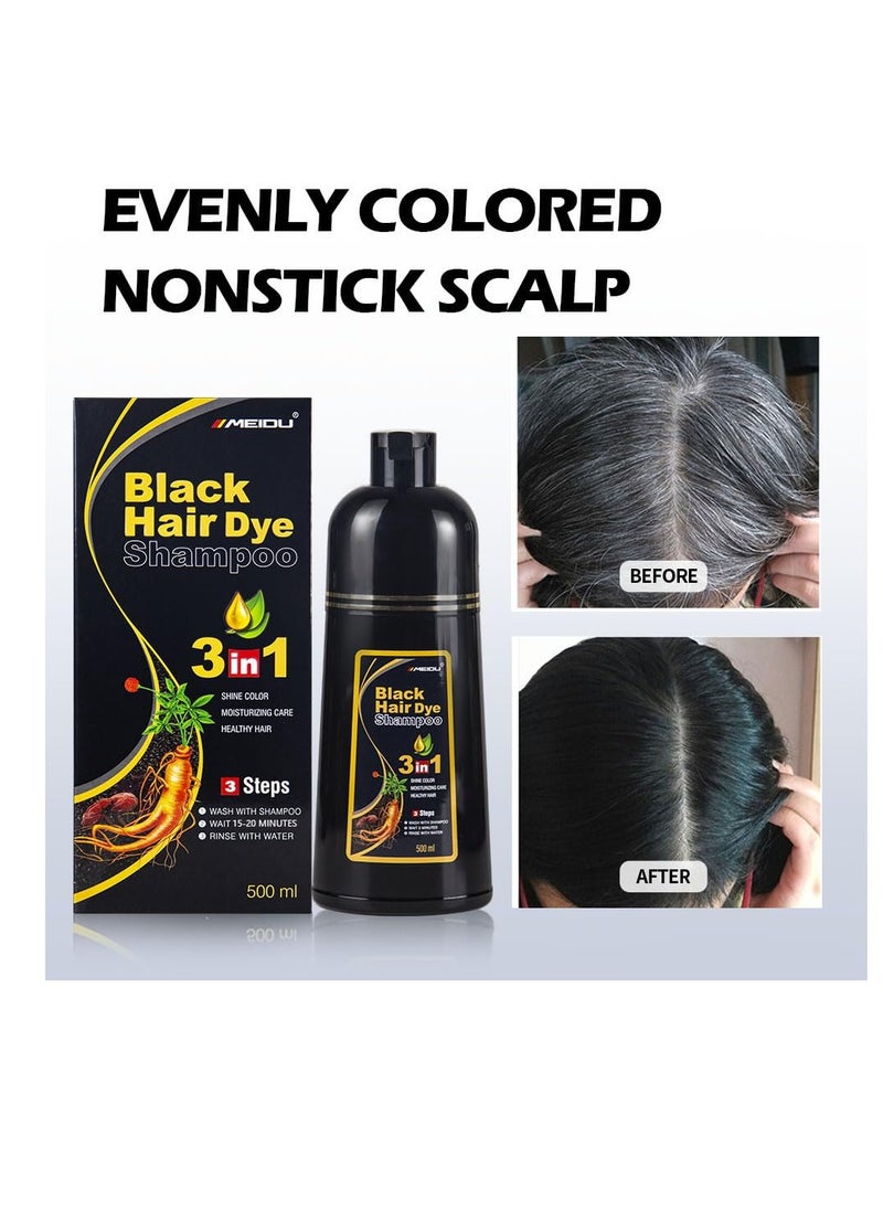 Ivnil Meidu Black Hair Dye Shampoo 3 in 1 for Gray Coverage Hair Color Shampoo for Women & Men Instant Herbal Natural Plant Hair Dye Shampoo Champu Para Canas Mujer - pzsku/ZDAEFDA90E55327A46525Z/45/_/1732348203/e0410a3a-6bf2-4368-bc62-c8c209e3a9fb