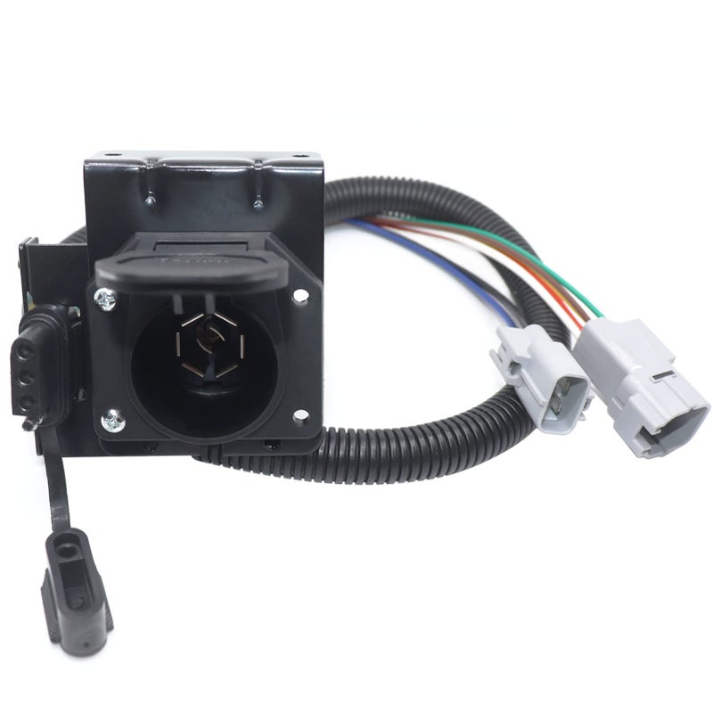 CARROFIX 7 Blade and 4 Way Trailer Wiring Harness for 20072013 Toyota Tundra Replacement VehicleSide Connector Factory Tow Package Requried