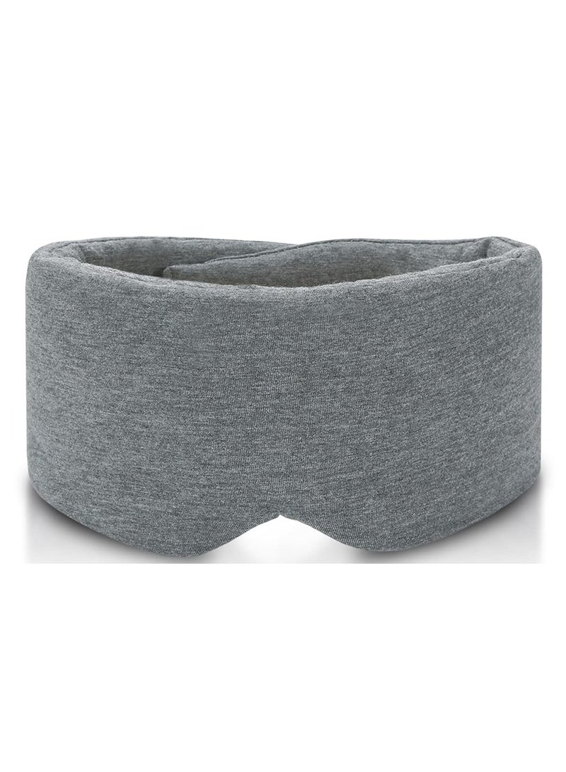 فريشمي قناع نوم قطني مصنوع يدويًا بنسبة 100% - قناع عيون مريح ومسامي للنوم وقابل للتعديل لطائرة عصابة العينين مع حقيبة سفر - أفضل ظلال عيون رفيقة ليلية للنساء والرجال والأطفال - Image 3