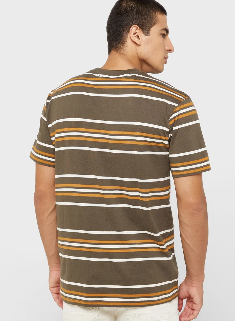 Cotton On Striped Crew Neck T-Shirt