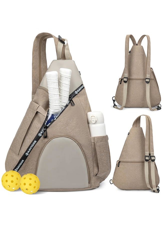 KAVIGOR Pickleball Bag, 7 Pockets & Upgraded Zippers, Lightweight Sling Bag with Detachable Strap & Water-Resistant Pocket - Image 1