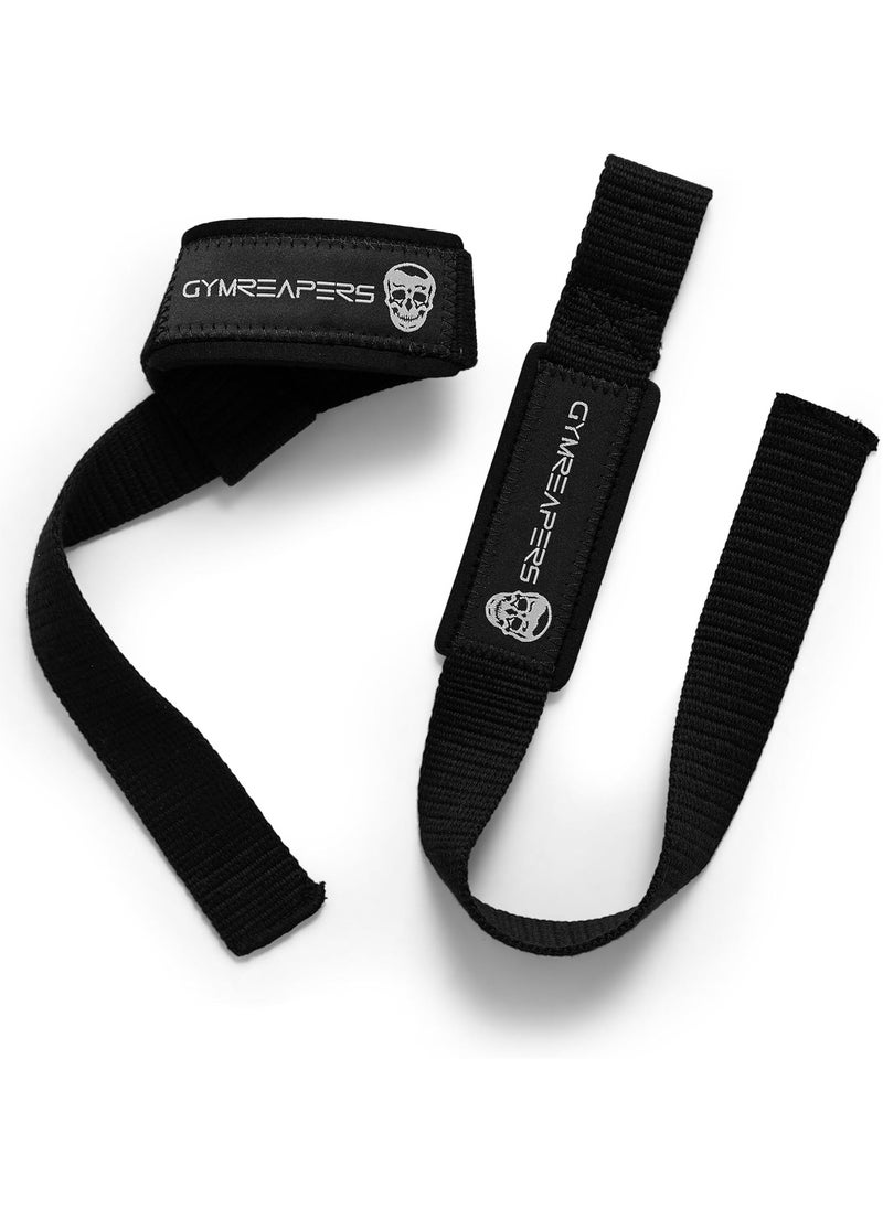 Lifting Wrist Straps for Weightlifting, Bodybuilding, Powerlifting, Strength Training, & Deadlifts - Padded Neoprene with 20 inch Cotton
