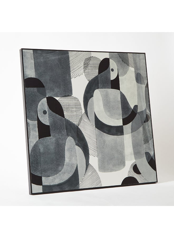 Home Box Hampton Abstract Monochrome Framed Picture 60 x 60 x 2.5 cm  - Image 5