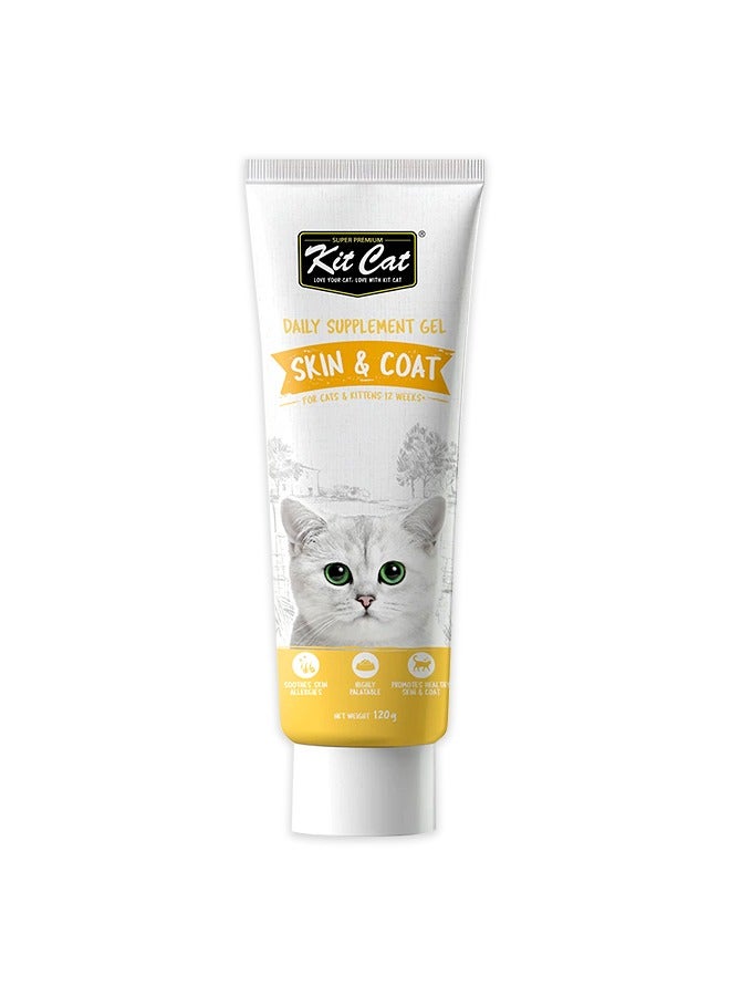 Kit Cat Skin & Coat Gel For Cats Kittens - 120G - Image 1