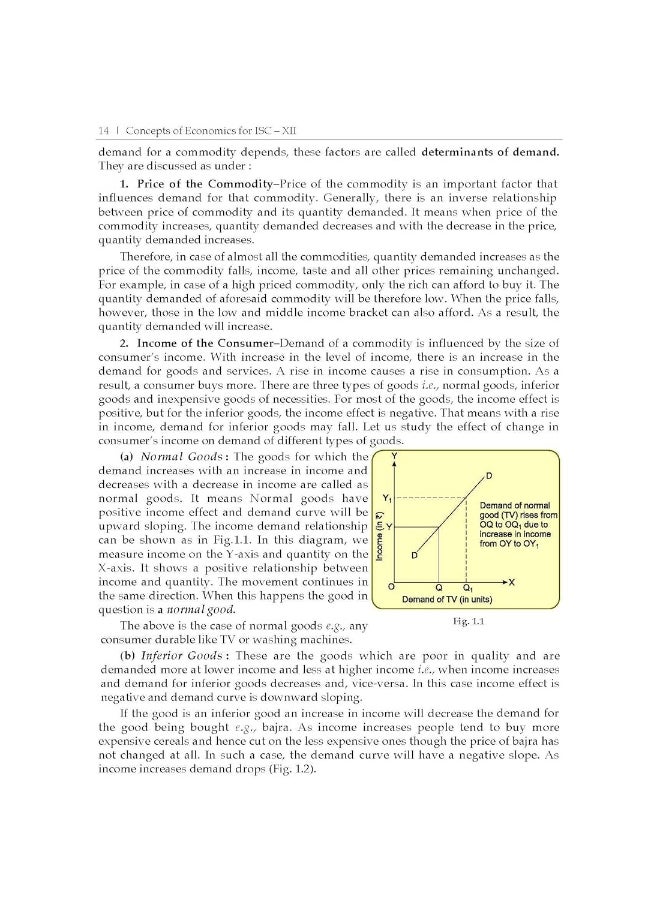 Concepts of Economics: Textbook for ISC Class 12