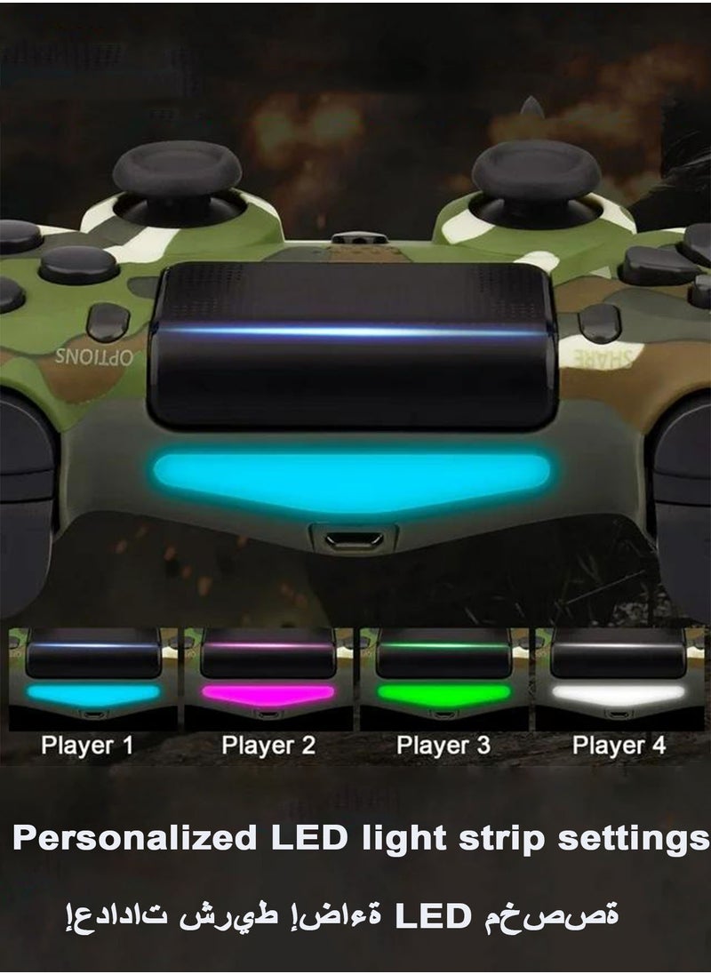 XnYao - Dualshock Wireless Controller for PS4, Bluetooth High Performance Gamepad with Dual Motor Feedback - Image 1