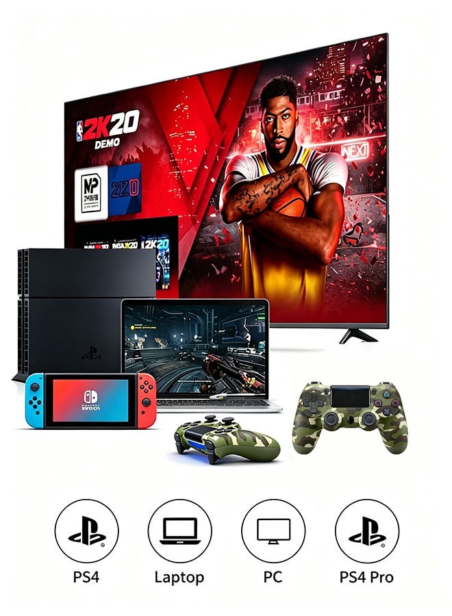 CubeG Wireless Controller for PlayStation 4, Bluetooth High Performance Gamepad with Dual Motor Feedback - Image 2