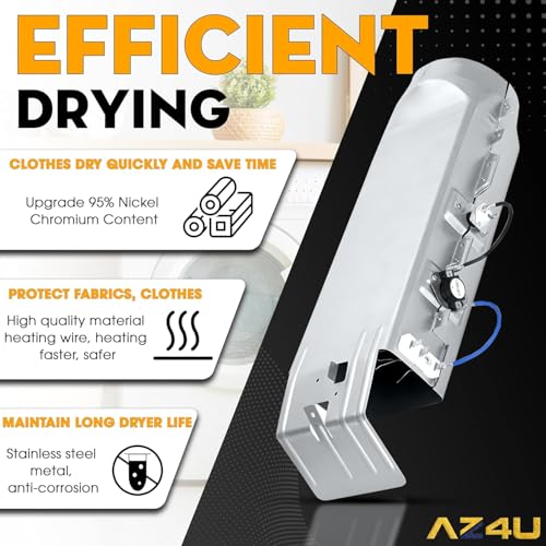 AZ4U Dryer Heating Element Assembly Replaces For Samsung DV42H5200EP/A3 DV42H5200EF/A3 DV5451AEW/XAA DV40J3000EW/A2 DVE50R5400V/A3 DV219AEW/XAA DV395ETPASU/A1 DV448AEP/XAA DV350AEW/XAA DV330AEB/XAA - Image 5