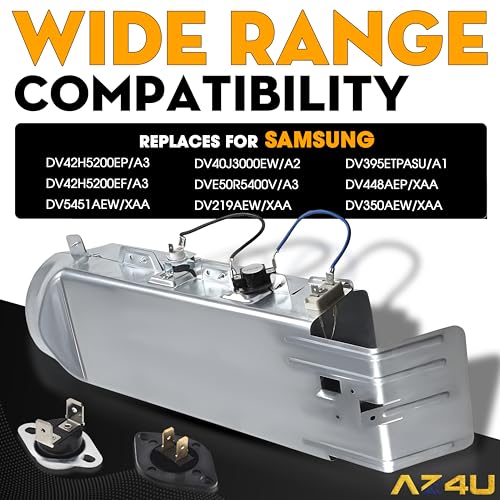 AZ4U Dryer Heating Element Assembly Replaces For Samsung DV42H5200EP/A3 DV42H5200EF/A3 DV5451AEW/XAA DV40J3000EW/A2 DVE50R5400V/A3 DV219AEW/XAA DV395ETPASU/A1 DV448AEP/XAA DV350AEW/XAA DV330AEB/XAA - Image 4