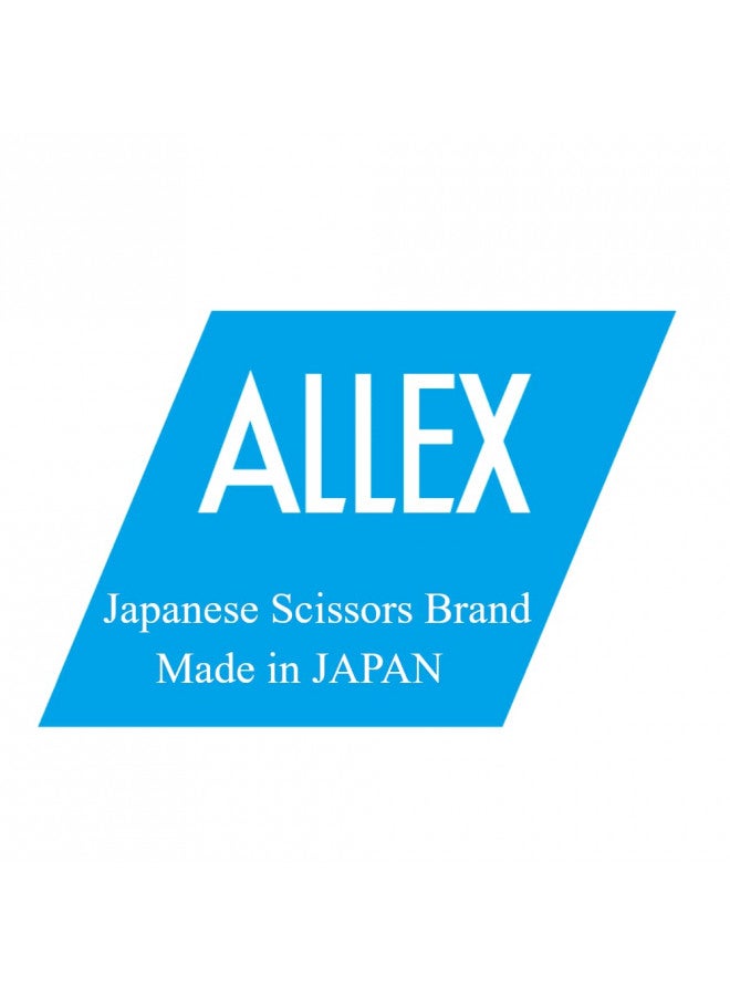 ALLEX\アレックス ALLEX Black Scissors All Purpose Sharp Japanese Stainless Steel Blade, Non-Sticking Fluorine Coating Blade for Adhesive Tape, Made in JAPAN - Image 2