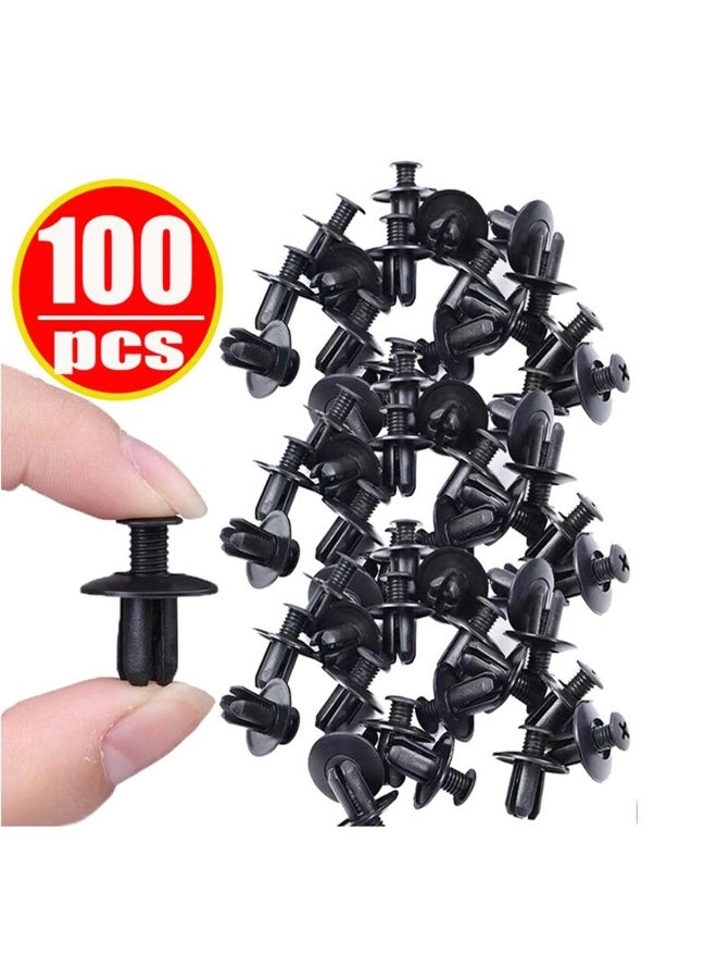 Generic 100pcs 8mm Plastic Rivet Fasteners for Car Bumper Fender - Image 1