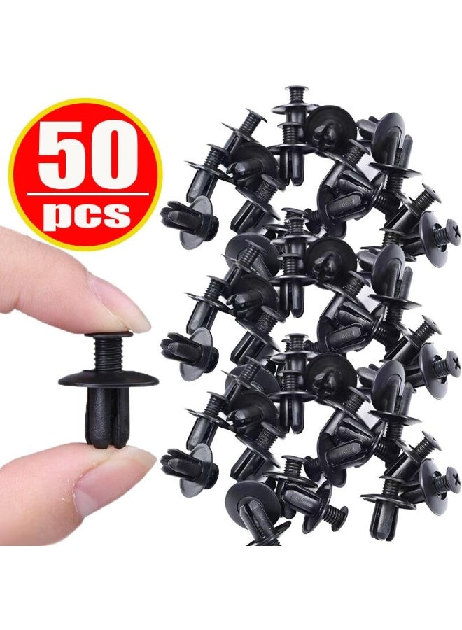 Generic 100pcs 8mm Plastic Rivet Fasteners for Car Bumper Fender - Image 2