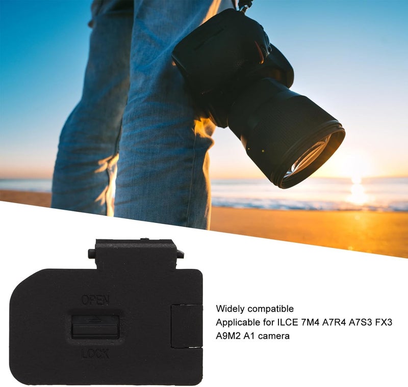 Focket غطاء باب البطارية لكاميرا ILCE 7M4 A7R4 A7S3 FX3 A9M2 أجزاء غطاء غرفة البطارية أجزاء إصلاح الكاميرا الرقمية الاحترافية مع مقبس متحرك - Image 2