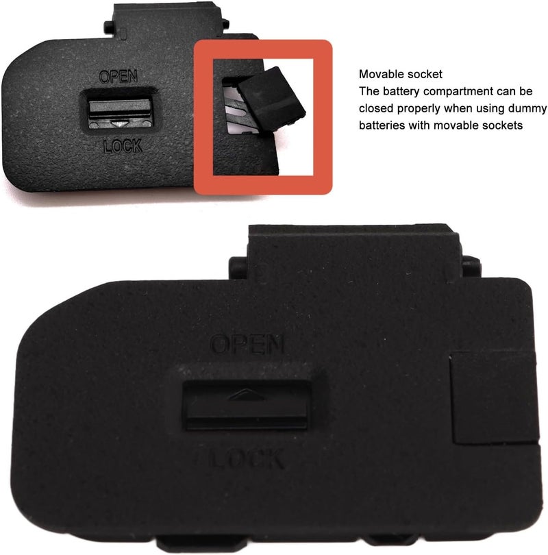 Focket غطاء باب البطارية لكاميرا ILCE 7M4 A7R4 A7S3 FX3 A9M2 أجزاء غطاء غرفة البطارية أجزاء إصلاح الكاميرا الرقمية الاحترافية مع مقبس متحرك - Image 3