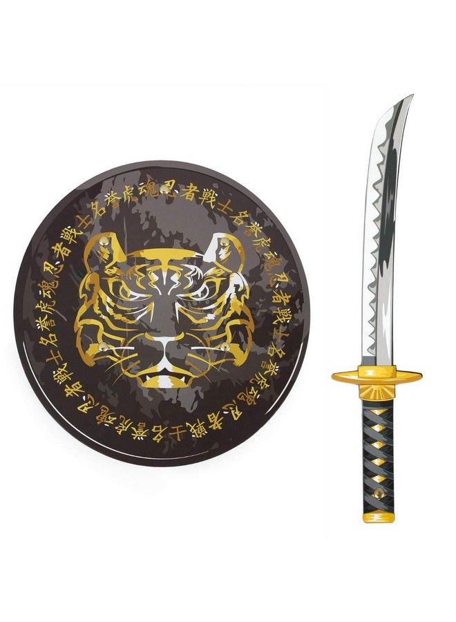 Little Adventures Foam Pretend Play Toy Shield & Sword Set (Ninja) - Image 2