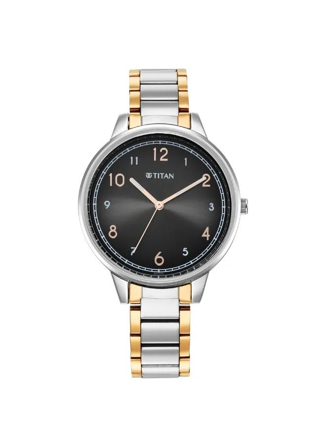 TITAN Women's Analog Round Shape Stainless Steel Wrist Watch - 2648KM02 - 43.5 Mm  - Image 2