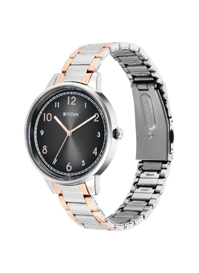 TITAN Women's Analog Round Shape Stainless Steel Wrist Watch - 2648KM02 - 43.5 Mm  - Image 3