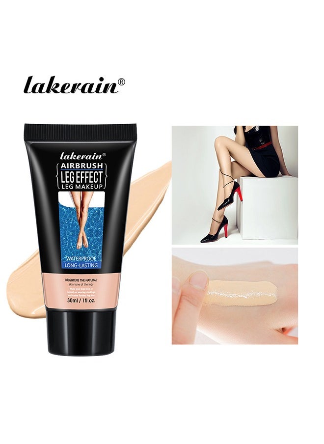 lakerain Leg Makeup - Waterproof No Transfer, Leg Vein Cover up Makeup for Varicose Veins Waterproof Black Skin, Leg and Body Scar Cover up Makeup for Tattoo Cover Up (#01)  - Image 1