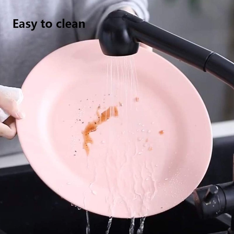 BangBoom 4 Pack 13 Inch Extra large Size Dinner Plate Sets Delicious Pasta Plates Unbreakable Dishes Lightweight Salad Dinnerware Reusable Dessert Tableware 33cm Green - Image 4