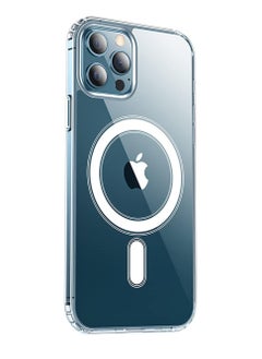 Ten tech Magnetic Clear Case Designed for iPhone 12 pro max– Compatible with MagSafe Charger, Support Magnetic Car Mount Wireless Charging, Soft Press Buttons Scratch Resistant – ten tech