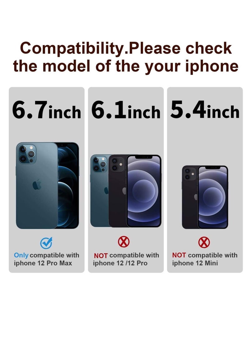 ten.tech - Ten tech Magnetic Clear Case Designed for iPhone 12 pro max– Compatible with MagSafe Charger, Support Magnetic Car Mount Wireless Charging, Soft Press Buttons Scratch Resistant – ten tech - Image 1