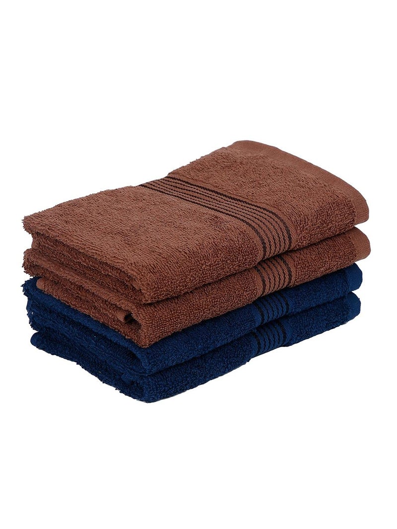 KOPA by Bianca 400 GSM 100% Cotton Soft Terry Towel l 4pc Hand Towel l Cotton Towel l Hand Towel Set of 4 l D`Ross l Arctic Blue-Tortilla - Image 3