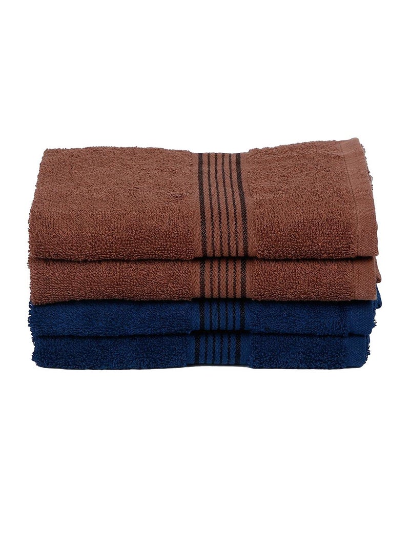 KOPA by Bianca 400 GSM 100% Cotton Soft Terry Towel l 4pc Hand Towel l Cotton Towel l Hand Towel Set of 4 l D`Ross l Arctic Blue-Tortilla - Image 2