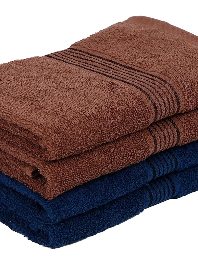 KOPA by Bianca 400 GSM 100% Cotton Soft Terry Towel l 4pc Hand Towel l Cotton Towel l Hand Towel Set of 4 l D`Ross l Arctic Blue-Tortilla - Image 4