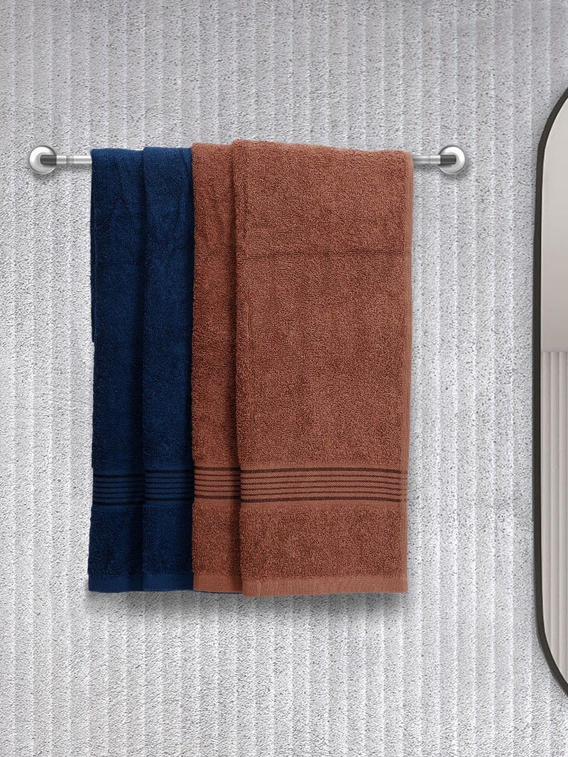 KOPA by Bianca 400 GSM 100% Cotton Soft Terry Towel l 4pc Hand Towel l Cotton Towel l Hand Towel Set of 4 l D`Ross l Arctic Blue-Tortilla - Image 1