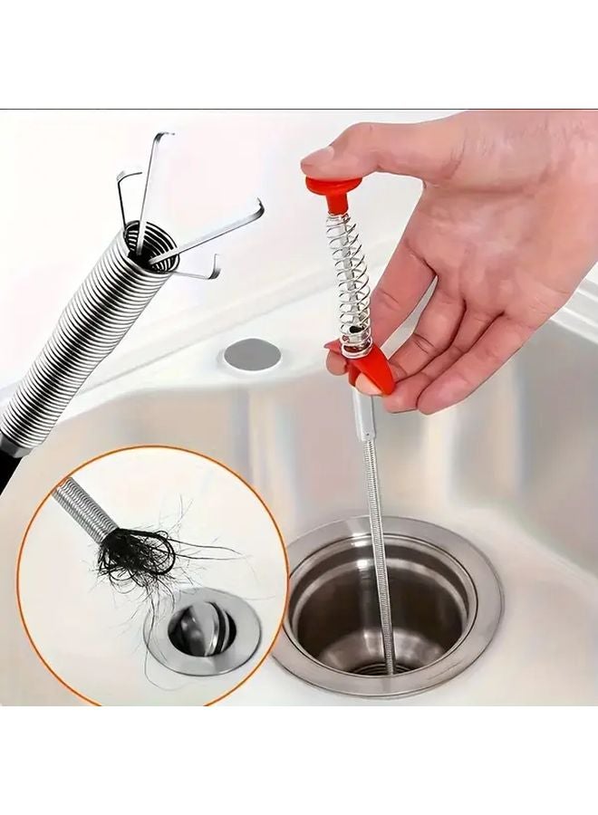 23.62 Inch Flexible Drain Unclogging Tool 4 Claw Handheld Sink Cleaner For Home Use - Image 2