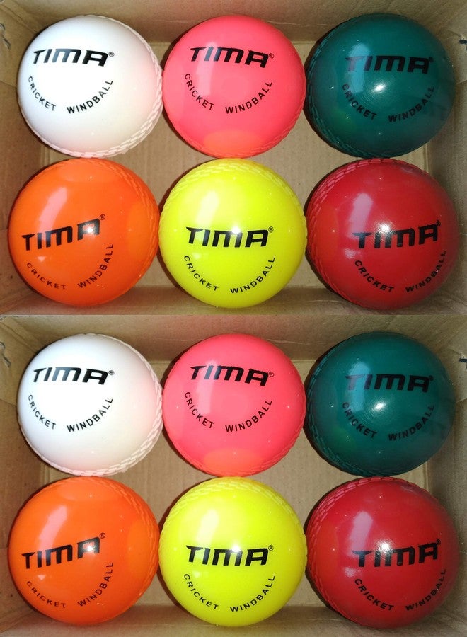 TIMA كرة رياح TIMA مصنوعة من مادة اصطناعية (متعددة الألوان) (عبوة من 12 قطعة) - Image 3