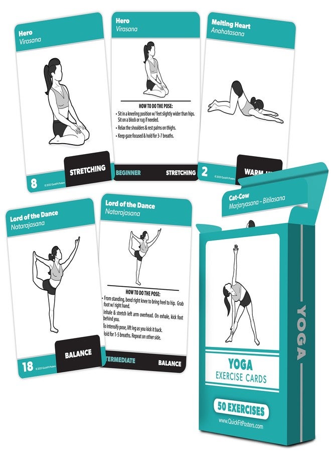 Palace Learning 2 Pack - Bodyweight & Yoga Pose Exercise Cards - Fitness Workout Playing Cards - Image 3