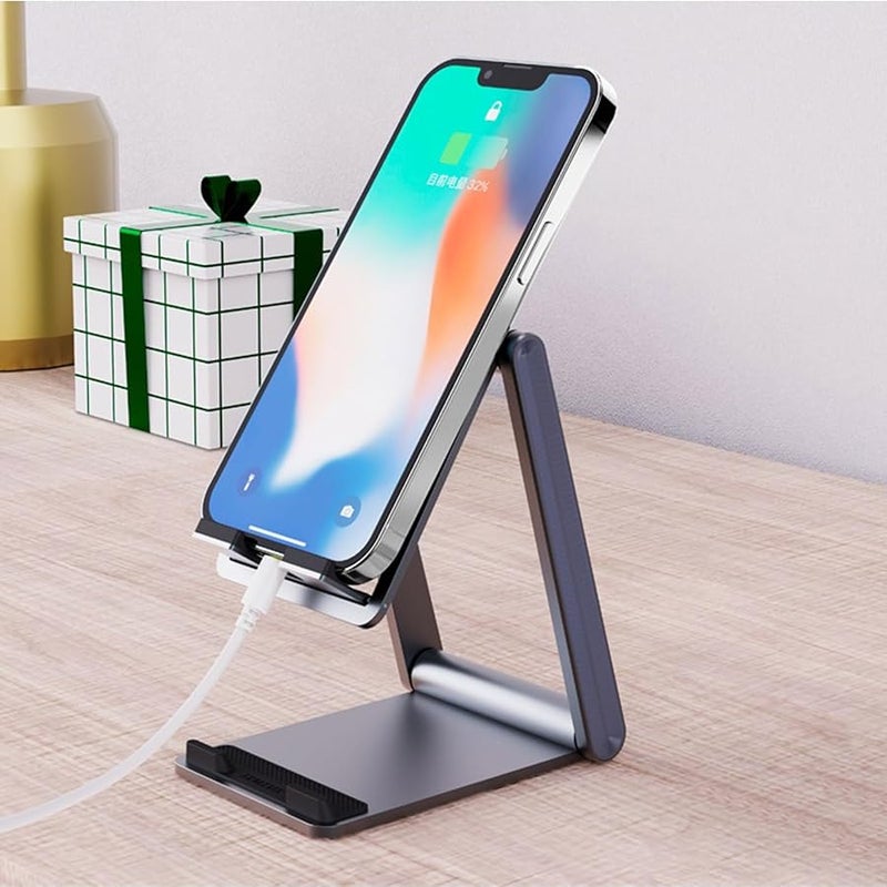 Foldable Aluminum Phone Tablet Holder Desktop Stand Mount Bracket Support - Image 4