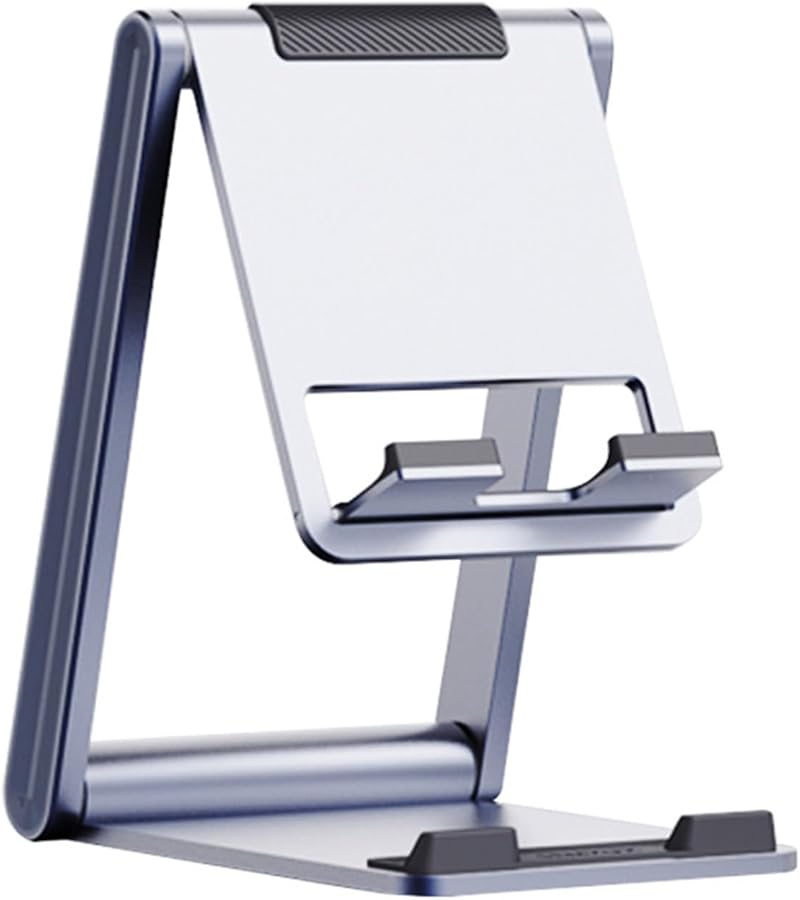 Foldable Aluminum Phone Tablet Holder Desktop Stand Mount Bracket Support - Image 2