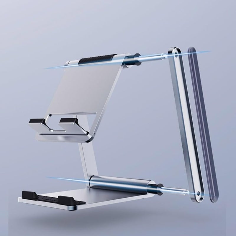 Foldable Aluminum Phone Tablet Holder Desktop Stand Mount Bracket Support - Image 5