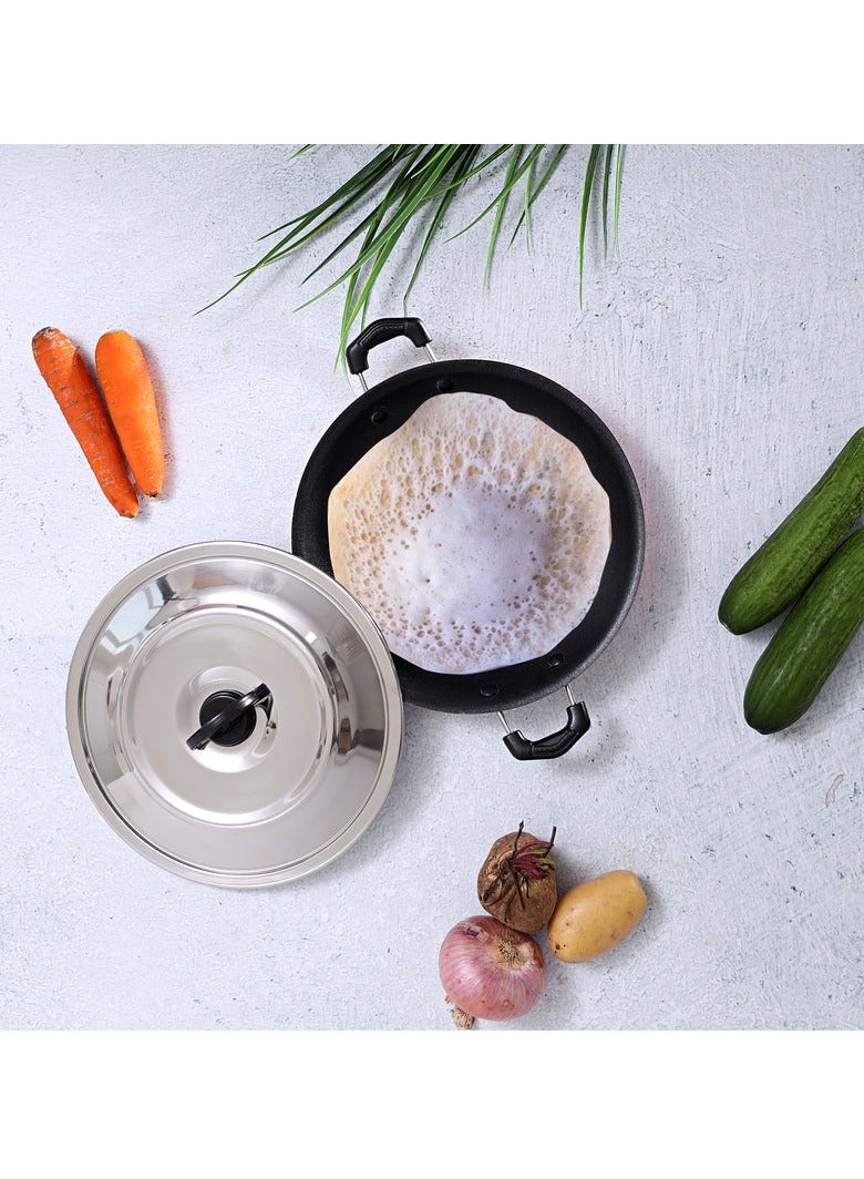 AKDC ROYALFORD Non-Stick Pan/Appachatty with Stainless Steel Lid 23cm - Image 3