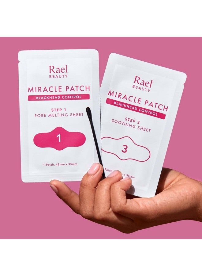 Rael Ael Blackhead Remover Miracle Patch Melting Pack Nose Strips For Blackheads Pore Melting And Soothing Sheets 3 Step Kit Sebum Removing Cotton Swabs Dermatologist Tested (2 Pack) - Image 5